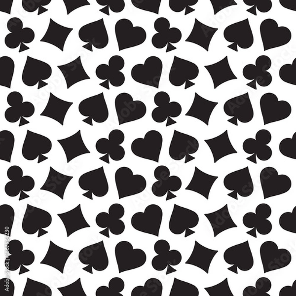 Obraz Black Playing Card Suit