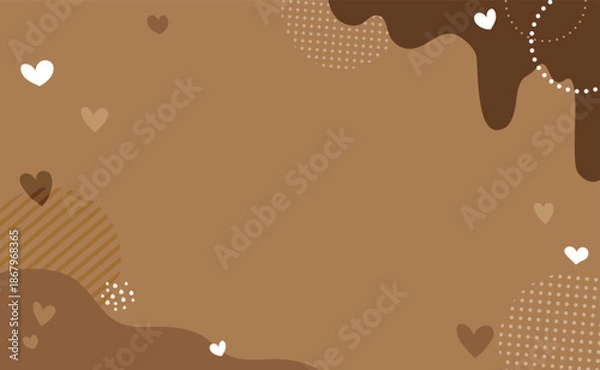 Obraz チョコレート背景イラスト素材