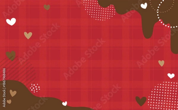 Obraz 大人っぽいバレンタインハート背景イラスト素材