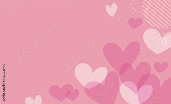 Obraz ハート背景イラスト素材