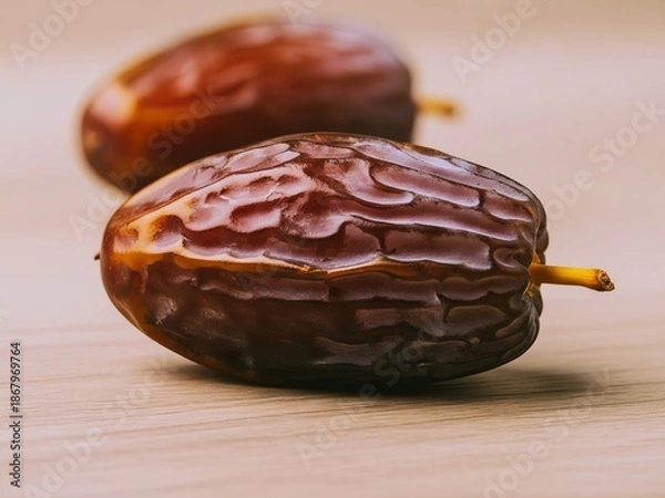 Obraz single date fruit still-life. Generative AI. 