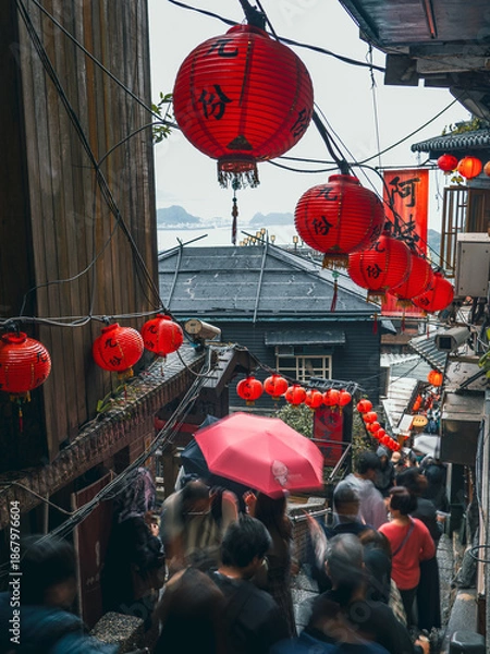 Fototapeta 台湾の九份