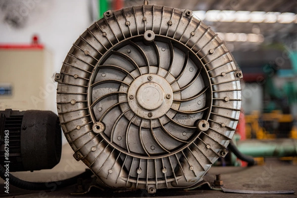 Obraz The factory workshop blower is in operation