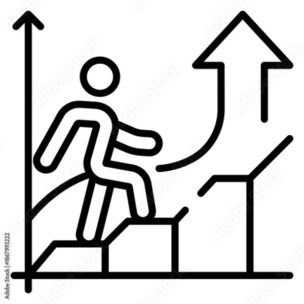 Obraz Growth Line Icon