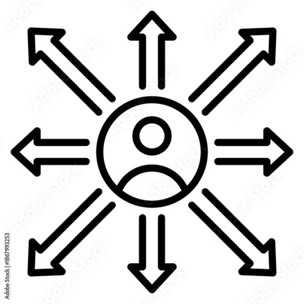 Obraz Opportunity Line Icon