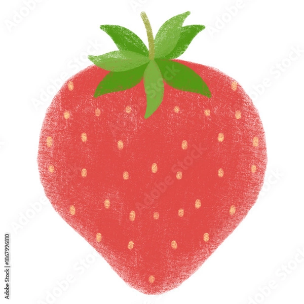 Obraz strawberry isolated on white