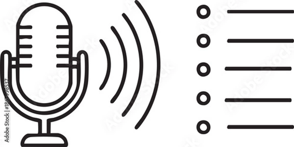 Obraz Microphone Electronic Audio Voice Capture Device