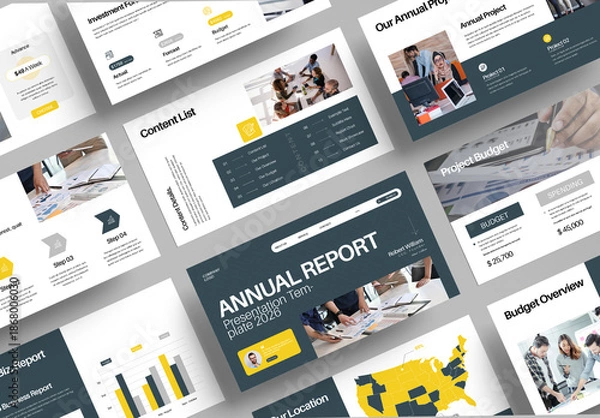 Obraz Annual Report Presentation Template