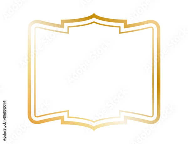 Obraz ゴールドのシンプルフレーム