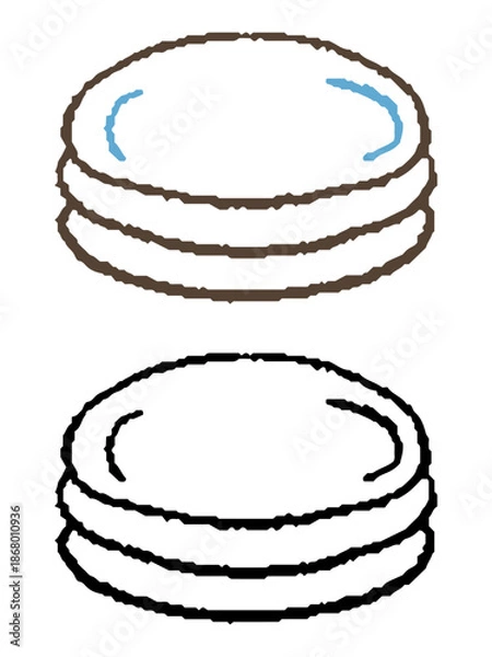 Obraz 積み重なったお皿