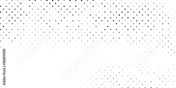 Obraz Mesh dots gradation pattern. Dotted halftone gradient texture. Vanishing polka dot modern