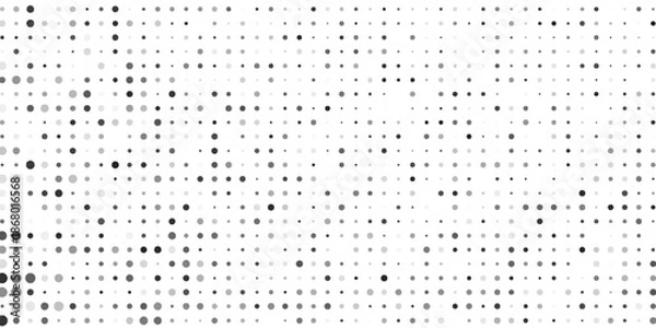 Obraz Abstract dots gradation pattern. Dotted halftone gradient texture. Vanishing polka dot simple abstract modern