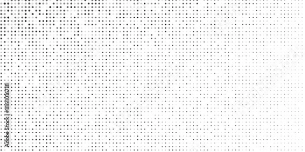 Obraz Repeating modern dots gradation pattern. Dotted halftone gradient texture. Vanishing polka dot art modern