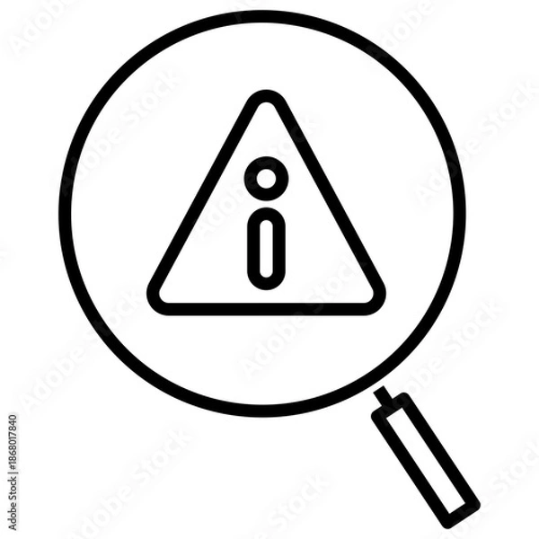 Fototapeta risk identification icon
