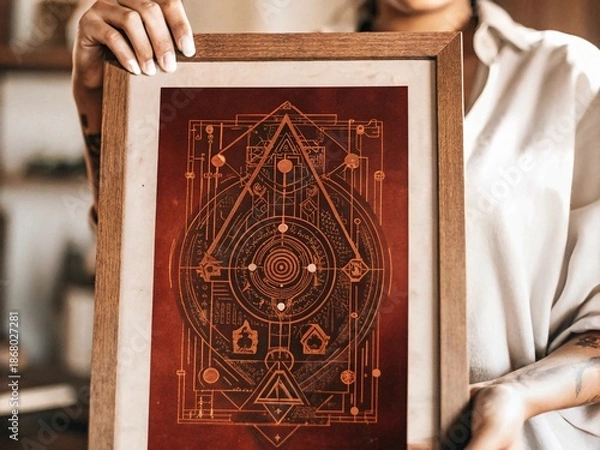 Obraz hand holding a book