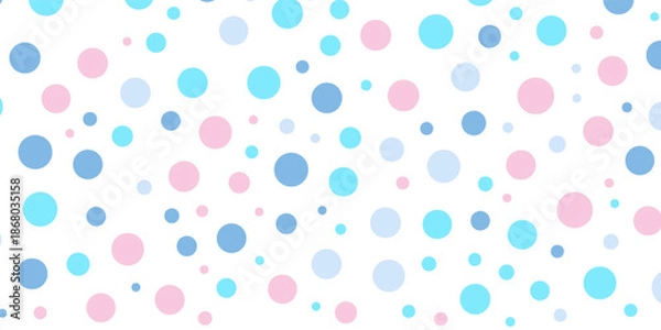 Obraz colorful background with polka dots