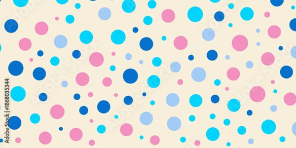 Obraz colorful background with polka dots