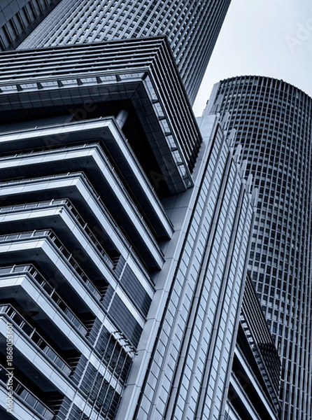 Obraz 観光とビジネスの拠点 名古屋駅のビル