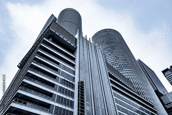 Obraz 観光とビジネスの拠点 名古屋駅のビル