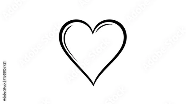 Obraz Simple heart illustration