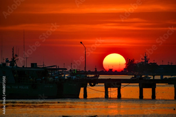 Obraz sunset over the sea