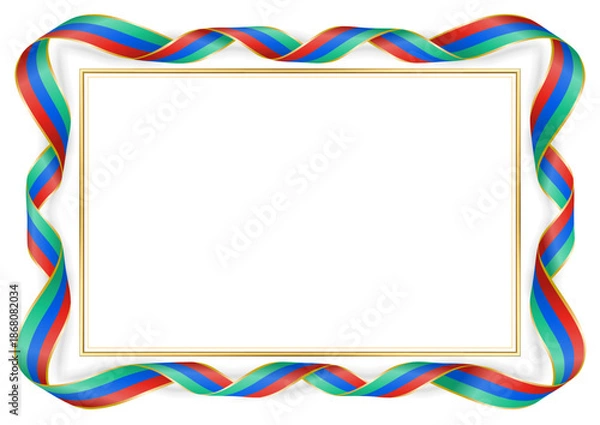 Obraz horizontal frame and border with Slovenian flag