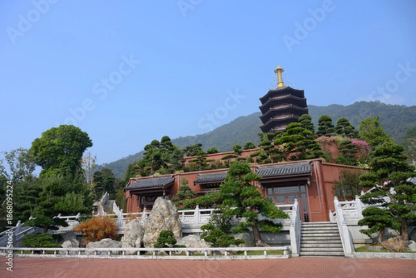 Obraz Buddhist Temple Architecture and Pagodas