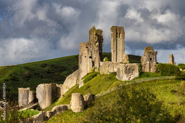 Obraz England, Dorset, Corfe Castle