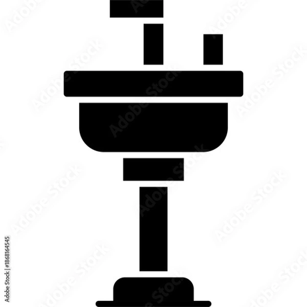 Obraz Wash Basin Icon Vector Element