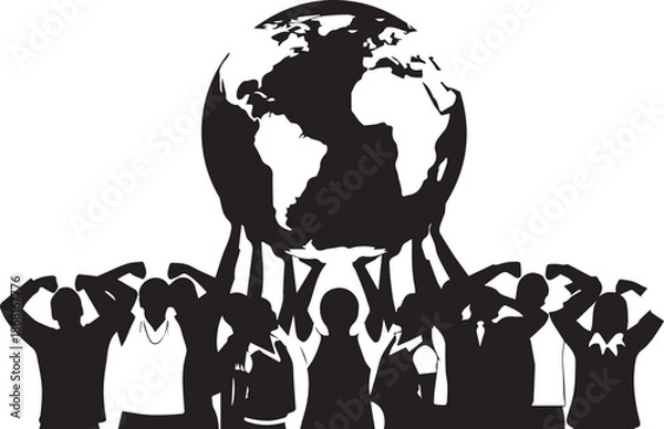 Fototapeta Global unity and support