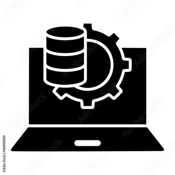 Obraz data integration Solid icon