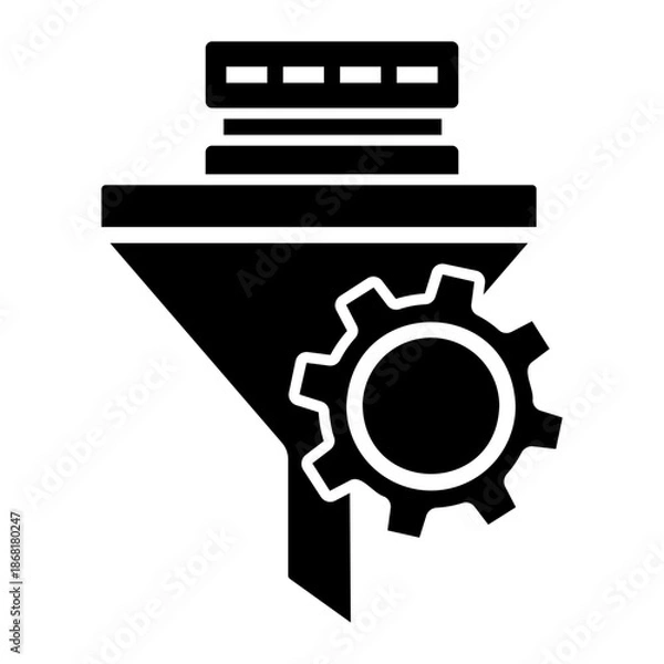 Obraz data integration Solid icon