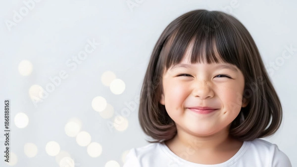 Obraz 笑顔の幼稚園児　かわいい女の子