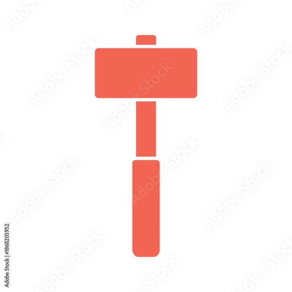 Obraz Hammer Icon Vector Illustration