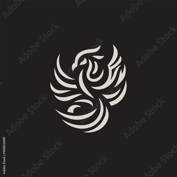 Obraz Tribal Phoenix Logo