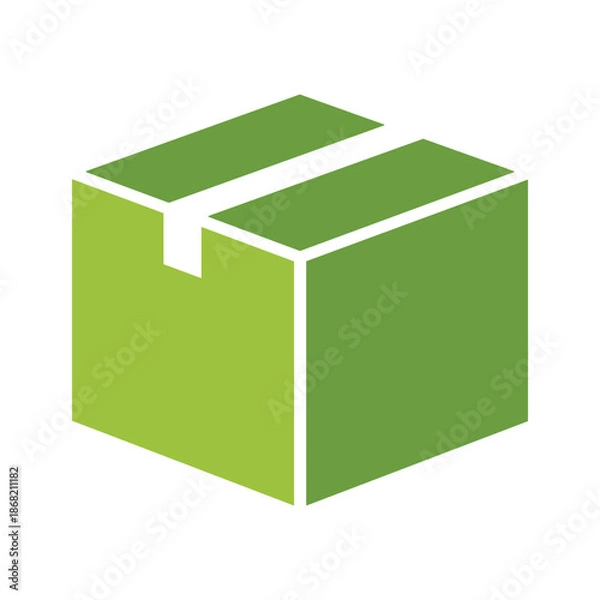 Fototapeta Green Box Icon