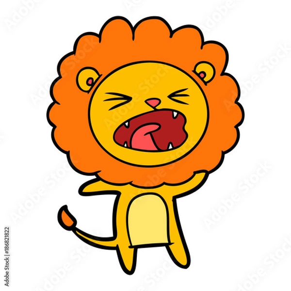 Obraz cartoon lion