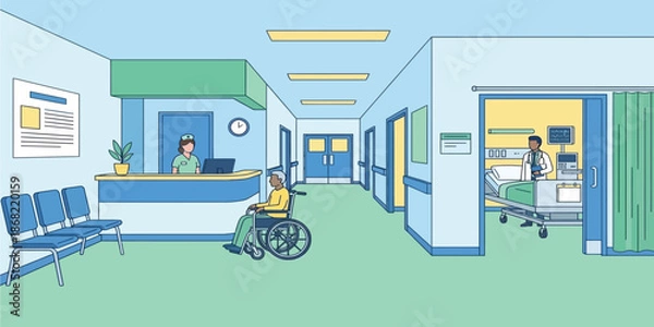 Fototapeta Flat_vector_illustration_2026...