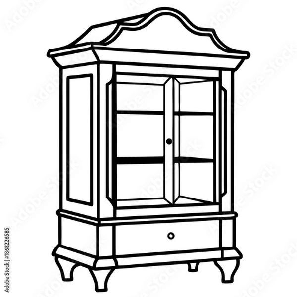 Obraz Curio cabinet  vector