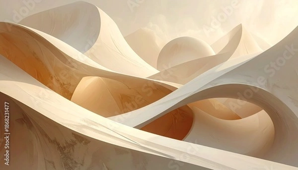 Fototapeta abstract background with waves