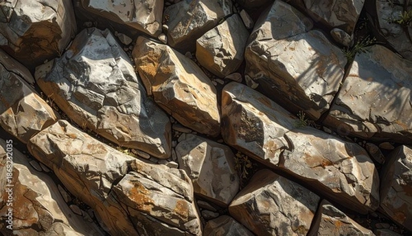 Fototapeta old stone wall