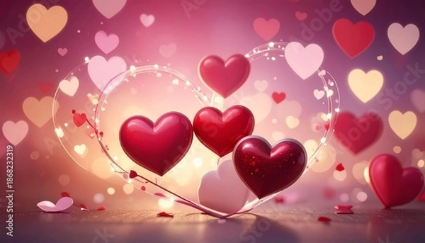 Fototapeta valentines day background