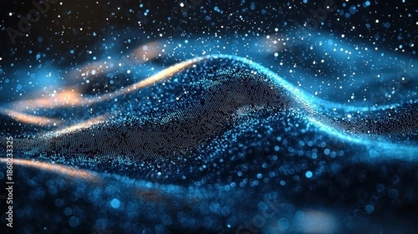 Obraz Abstract digital waves