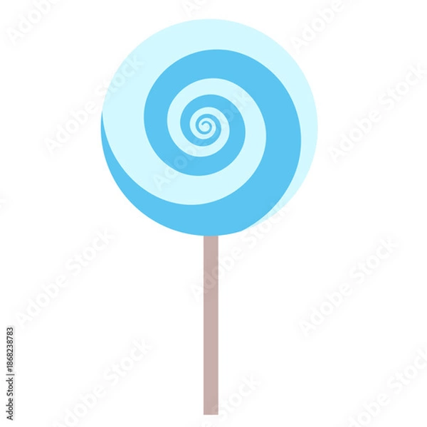 Obraz Vector simple swirly lollipop