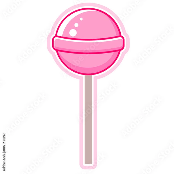 Obraz Minimal shiny vector lollipop