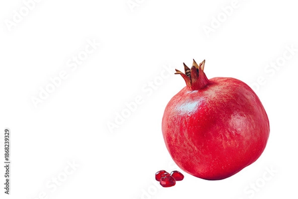 Obraz pomegranate isolated on white background