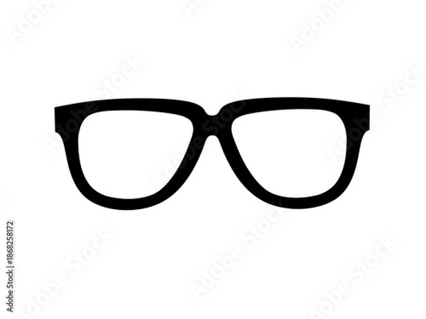 Obraz classic glasses icon vector on white background