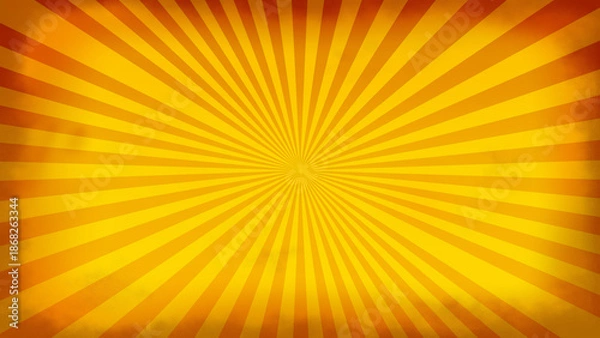 Obraz 集中線, 漫画, 黄色, 光, 効果線, レーヨン, イラスト, サマータイム, 紙吹雪