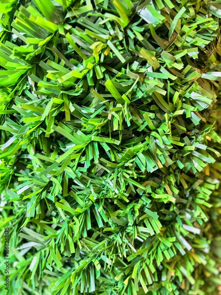 Obraz Artificial turf vertical garden wall texture closeup