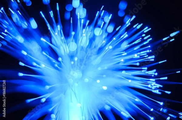 Obraz Fiber optics lights abstract background.